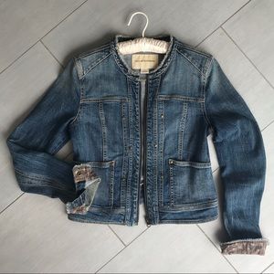 Anthropologie Pilcro Cropped Denim Jacket | Size S